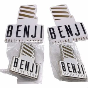 NWT Benji Papers (2) Stickers & (2) Enamel Pins